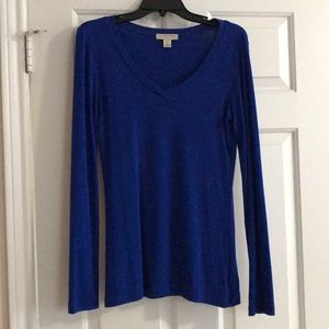 Royal blue v-neck